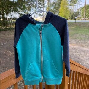 Old Navy Kids' Aqua and Navy Zip-Up Hoodie